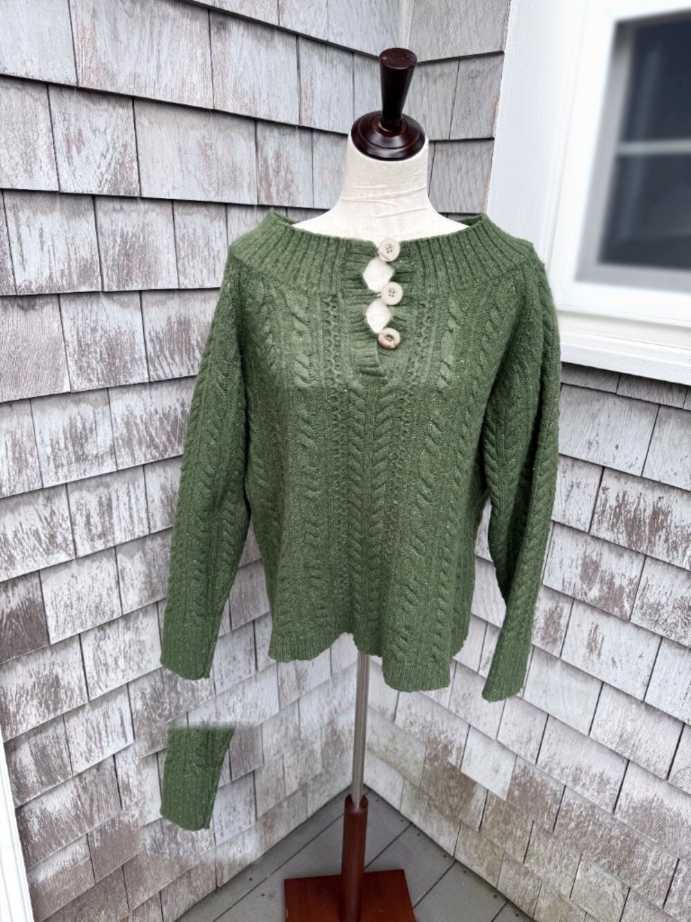 Eddie Bauer Wool & Angora Pullover Boatneck Sweater